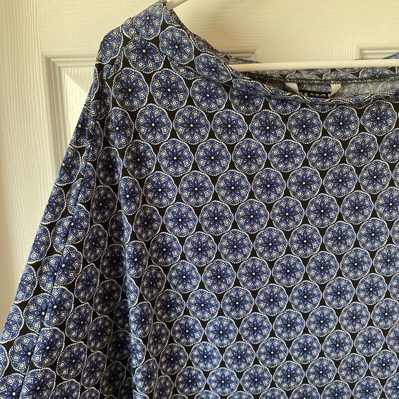 Women’s Large 12/14 George Skirt Blue Geometric Pattern - Picture 4 of 14
